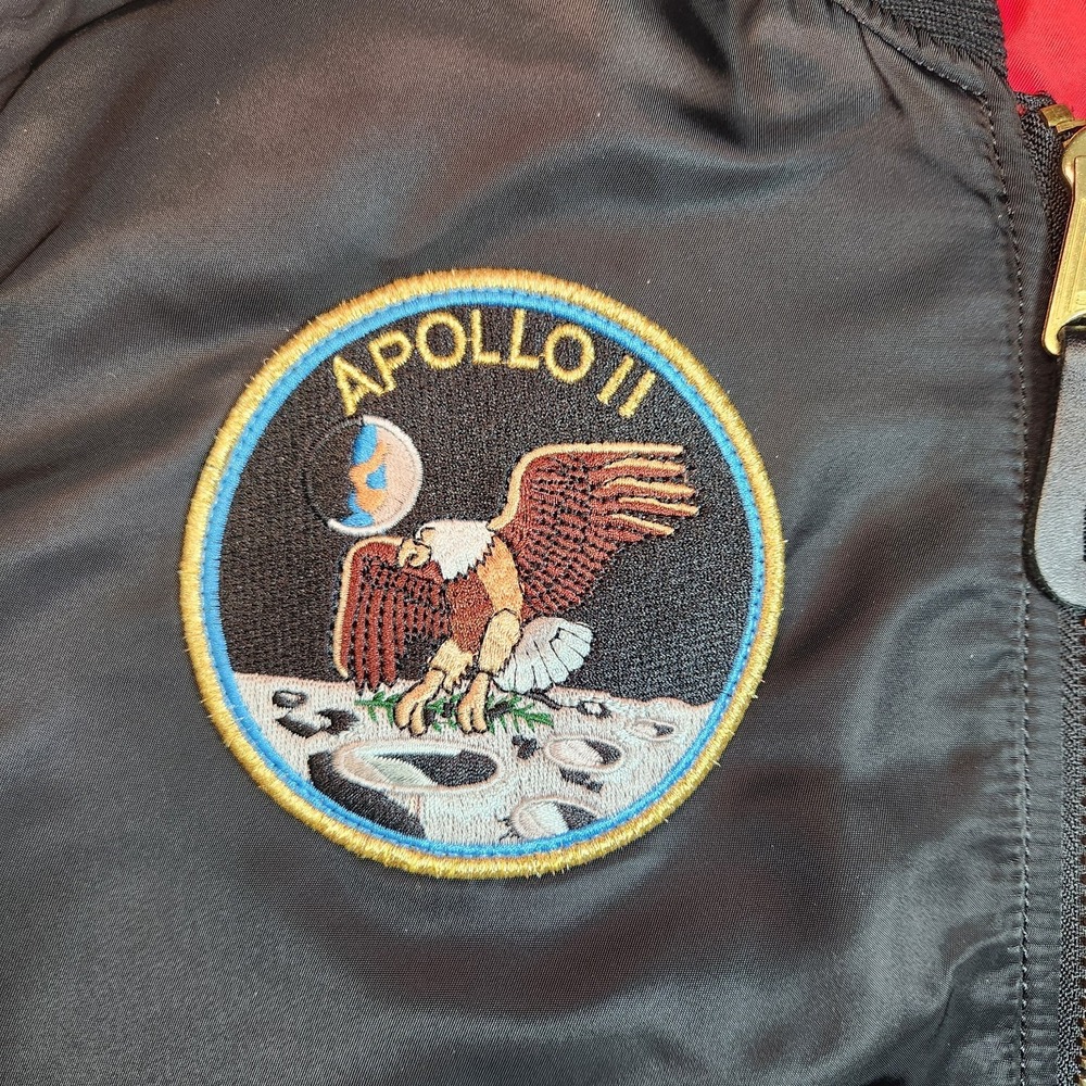 Alpha Industries NASA Apollo MA-1 Reversible Bomber Jacket S - Picture 6 of 12